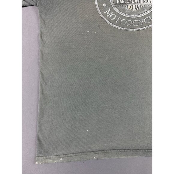 Rare Vintage Y2K Harley Davidson Thrashed Fade Cocoa Beach Florida 2XL Fit Shirt - Picture 7 of 16